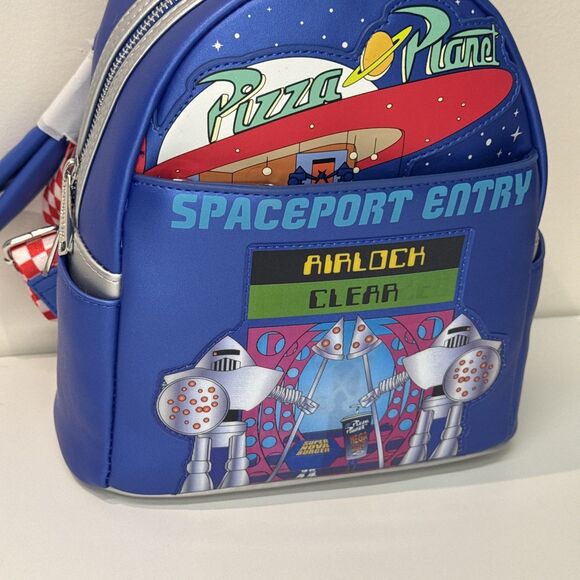 *NEW* Toy Story Pizza Planet Space Entry Mini Backpack Loungefly main image 5